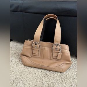 Coach Camel Leather Soho Purse Tan Shoulder Bag